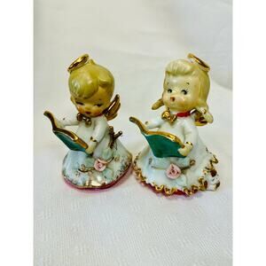 Lefton Naughty Choir Angels Set of 2